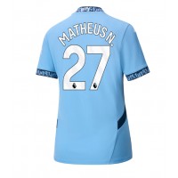 Manchester City Matheus Nunes #27 Fotballklær Hjemmedrakt Dame 2024-25 Kortermet